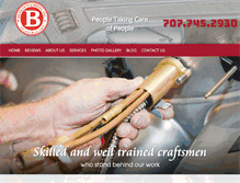 Tablet Screenshot of beniciaplumbing.com